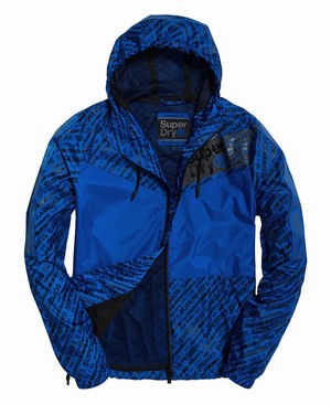 Superdry Ollie Core Cagoule Férfi Kabát Kék | PXGIU7045